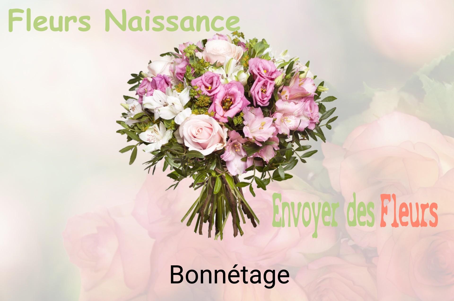 Bouquet de fleurs de naissance livré à Bonnétage